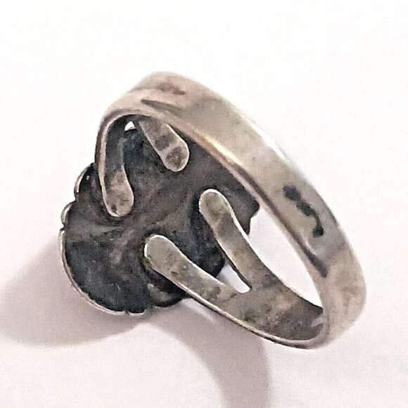 Vintage Bell Trading Post Sterling Carnelian Southwest Ring SZ 6.25 (1446) - Picture 4 of 6